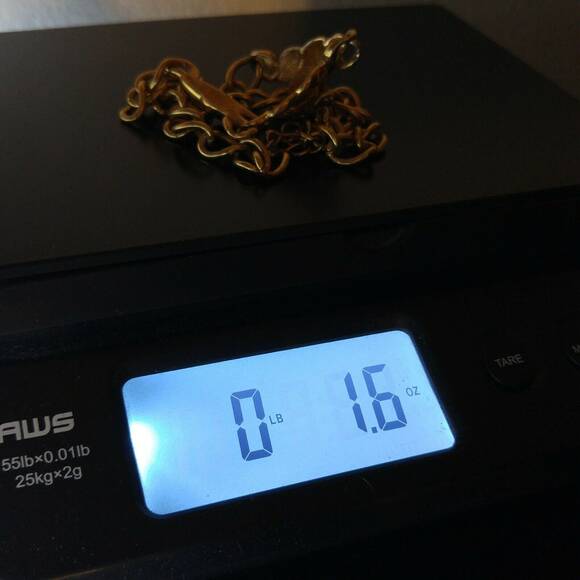 Vintage Monet Three Leaf Gold Plated Chain Necklace 1960s - Picture 9 of 9